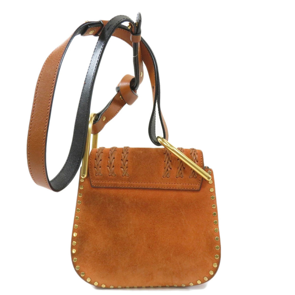 Chloe Suede Shoulder Bag Fringe Black